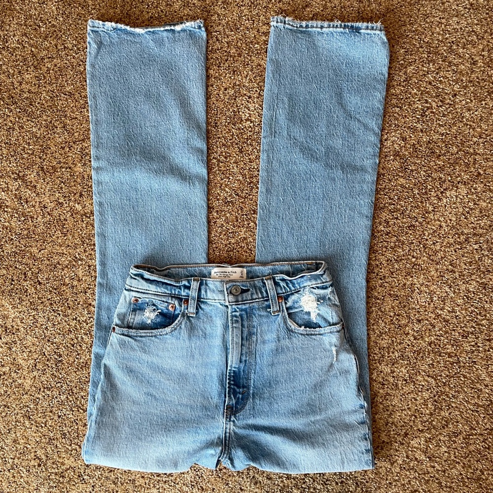 Abercrombie & Fitch 70’s Vintage Flare Ultra High Rise Denim Jeans
